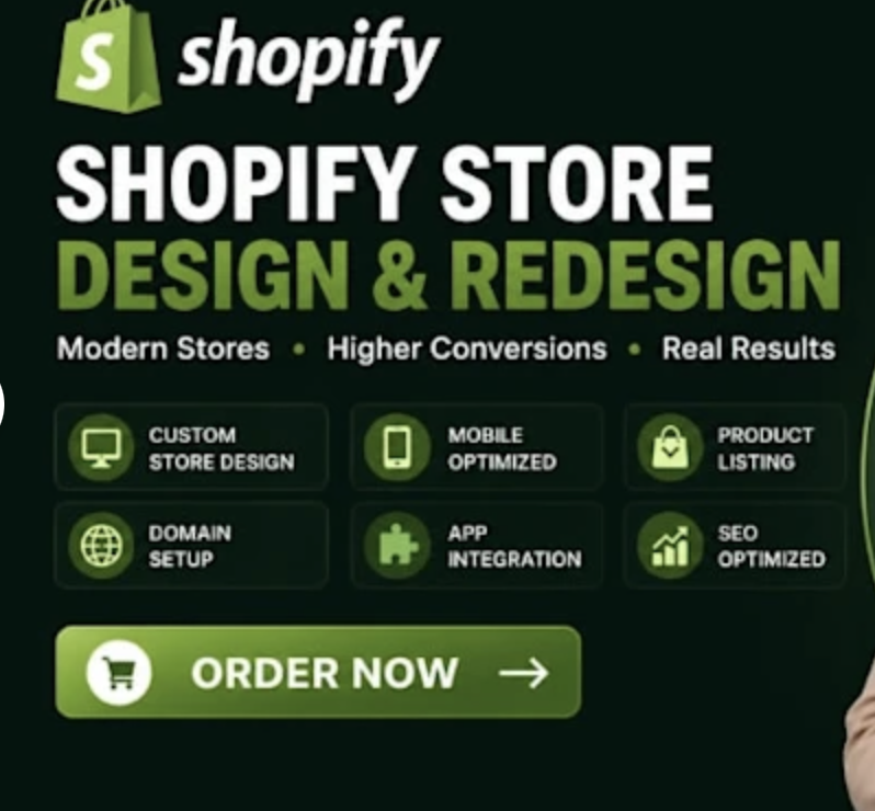 842I will shopify store design shopify store redesign shopify website design shopif